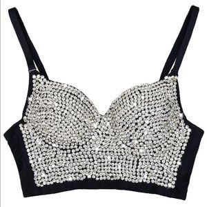 Rhinestone bustier